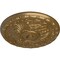 Ekena Millwork Amelia Ceiling Medallion (Fits Canopies up to 4 1/8"), Hand-Painted Pale Gold, 15 3/4"OD x 5/8"P CM16AMPAS - alternate 4